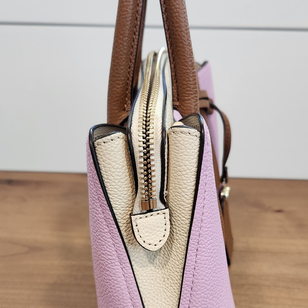 Kate Spade Lavender and Brown Satchel/Crossbody - Picture 5 of 11